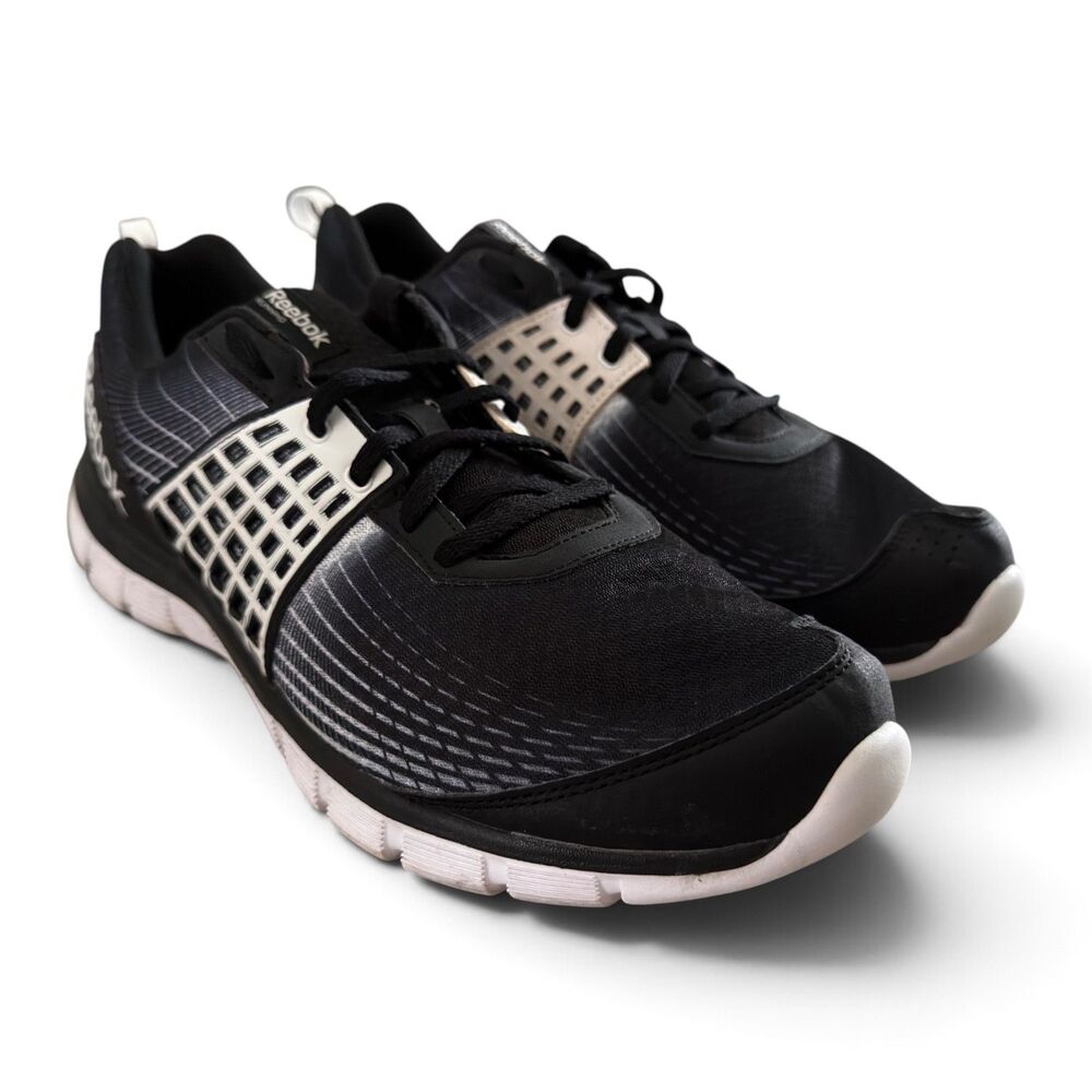 Reebok ZQuick Electrify Men's 12 Black White Running Shoes M47630